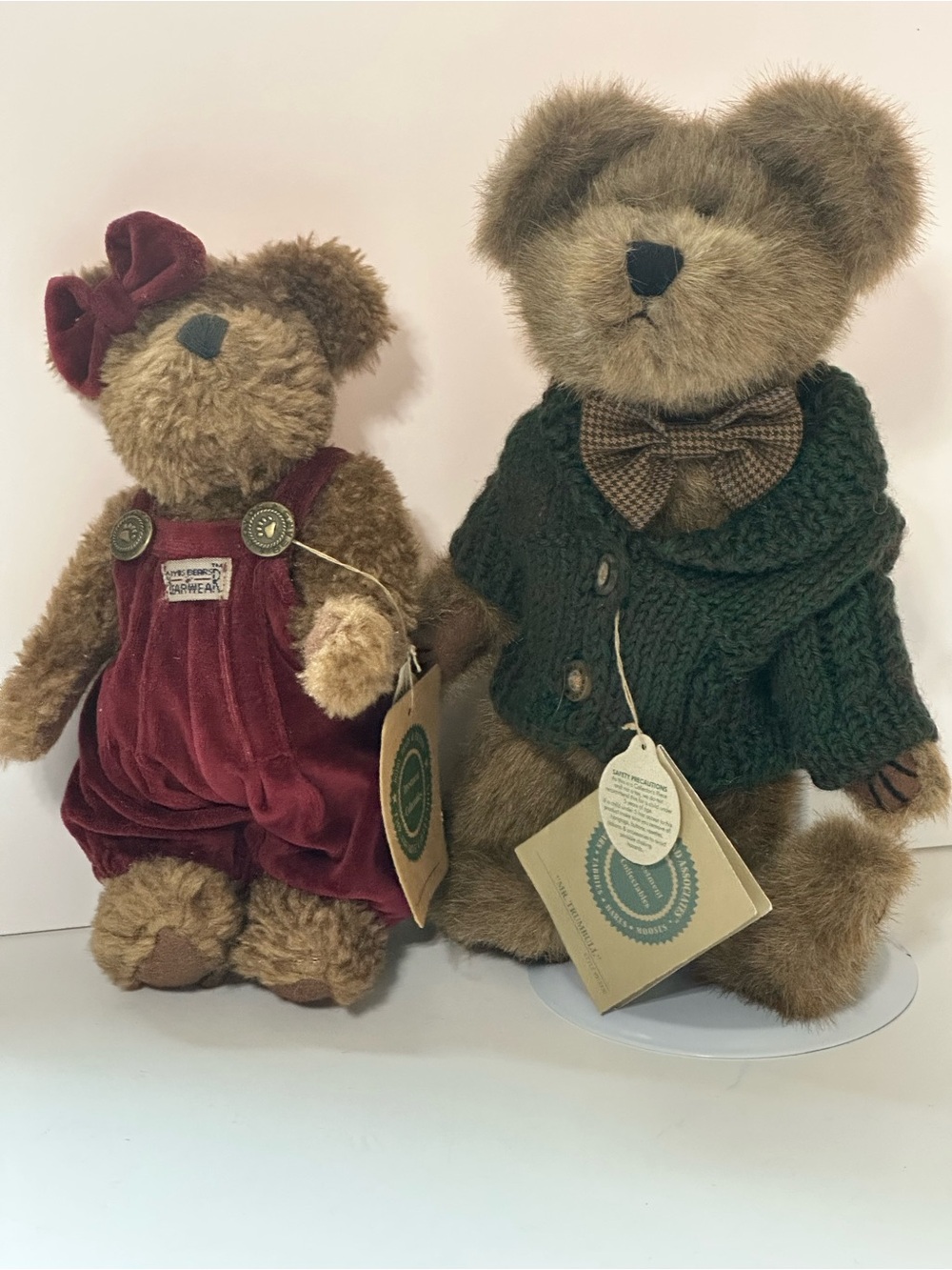 Boyds Bears Plush Mr Trumbull 918330 and 1997 Boyds Bears "Gwen Marie Bear"
